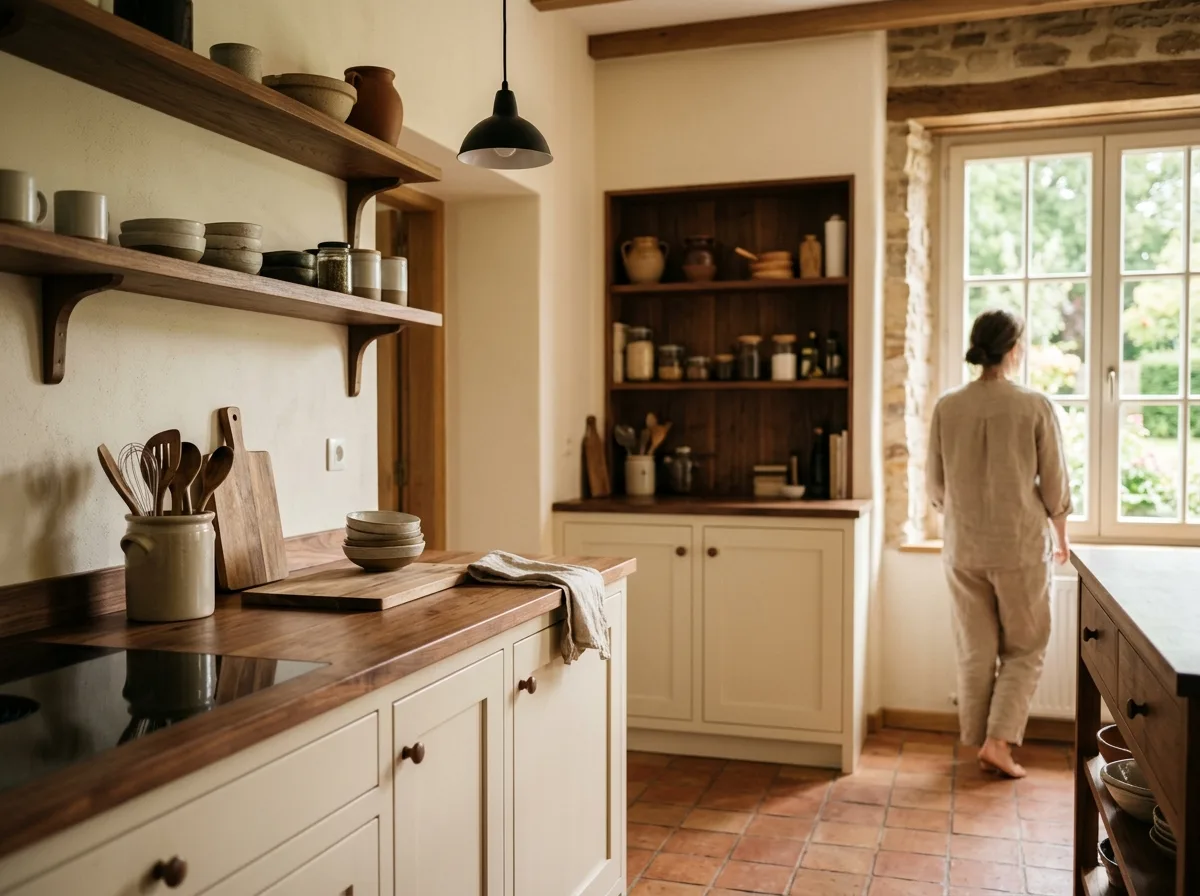 Cuisine remontée et réglée à l'arrivée, maison dans la Nordstad